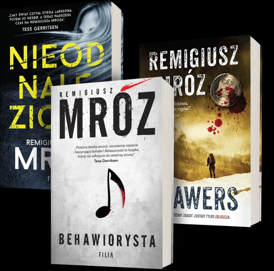 Wszystkie książki Remigiusza Mroza w jednym miejscu - kompletna lista