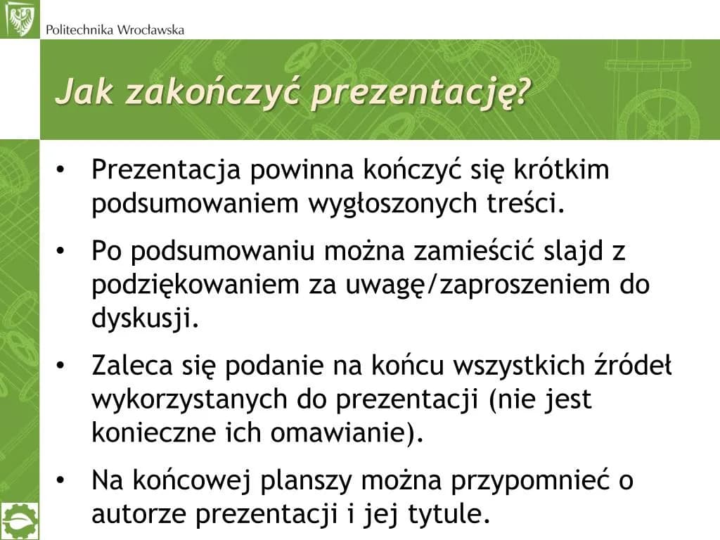 Jak zakończyć prezentację w PowerPoint, aby zachwyciła odbiorców
