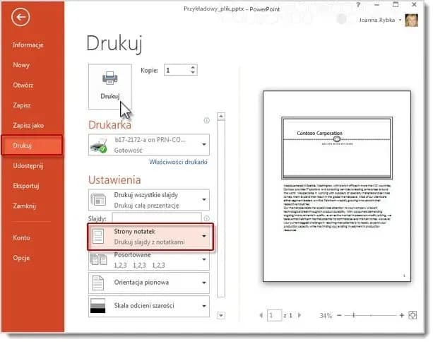 Jak wydrukować prezentacje PowerPoint szybko i poprawnie - sprawdzona metoda