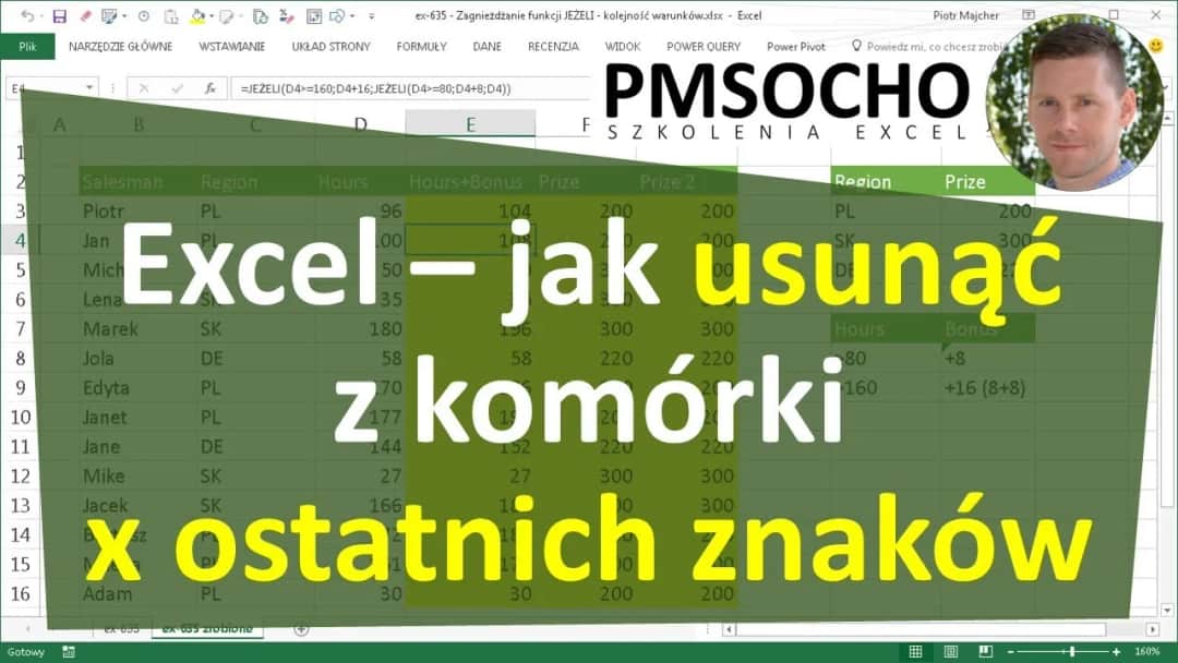 Jak szybko usunąć część tekstu z komórki w Excel: 5 prostych metod