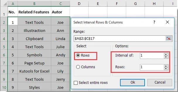 Jak szybko zaznaczać co drugi wiersz w Excel - 3 skuteczne metody
