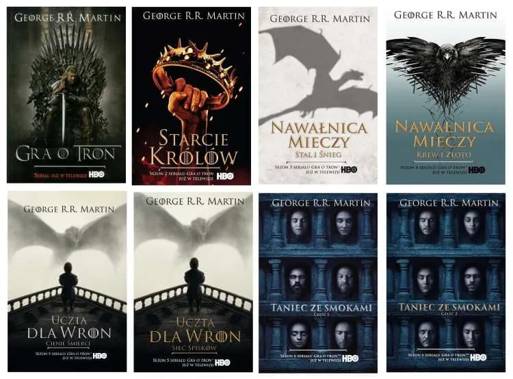 Książki Gra o tron - poznaj serię Pieśń Lodu i Ognia w prawidłowej kolejności