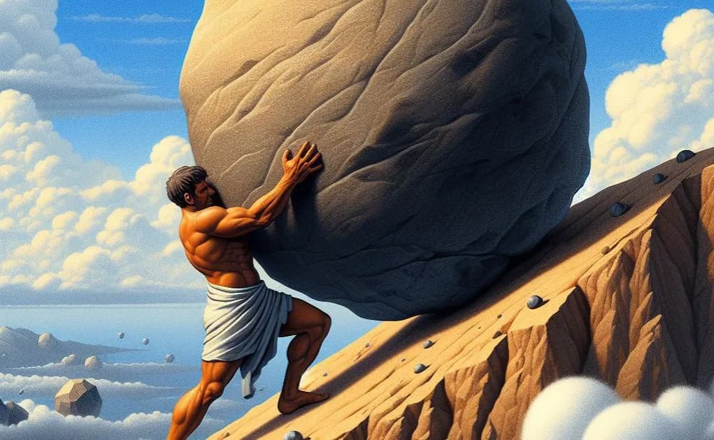 Mit o Syzyfie: Jak bezsensowna praca uczy nas wytrwałości i sensu życia