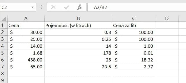 Jak szybko i skutecznie obliczyć cenę za kg w Excelu - kompletny poradnik